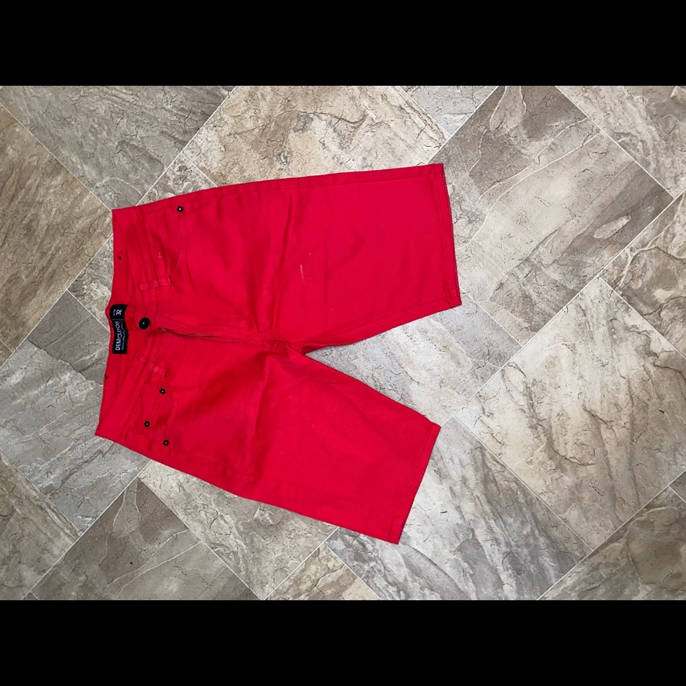 Never worn mens red shorts 32